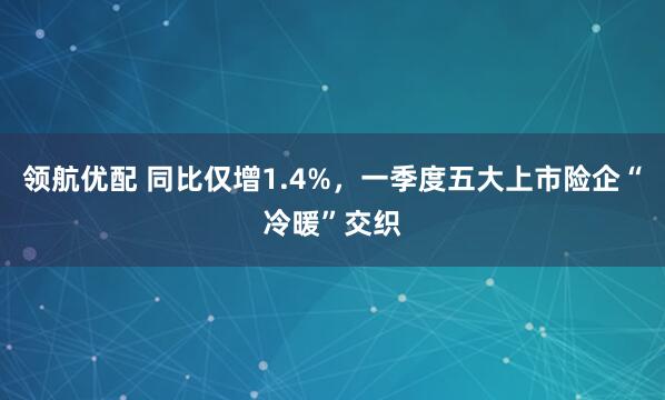领航优配 同比仅增1.4%，一季度五大上市险企“冷暖”交织